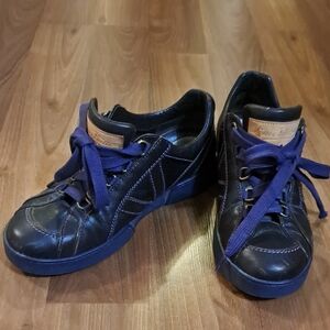 Louis Vuitton Purple Leather Sneakers